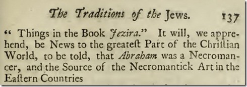 from 'The Traditions of the Jews' (1742, originally in German, 1700)