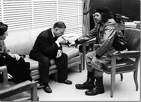 Sartre with Che Guevara