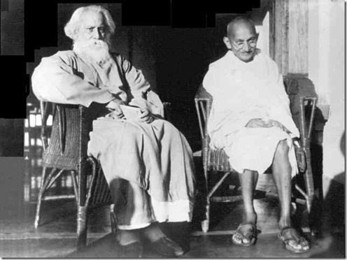 Gandhi and Rabindranath Tagore